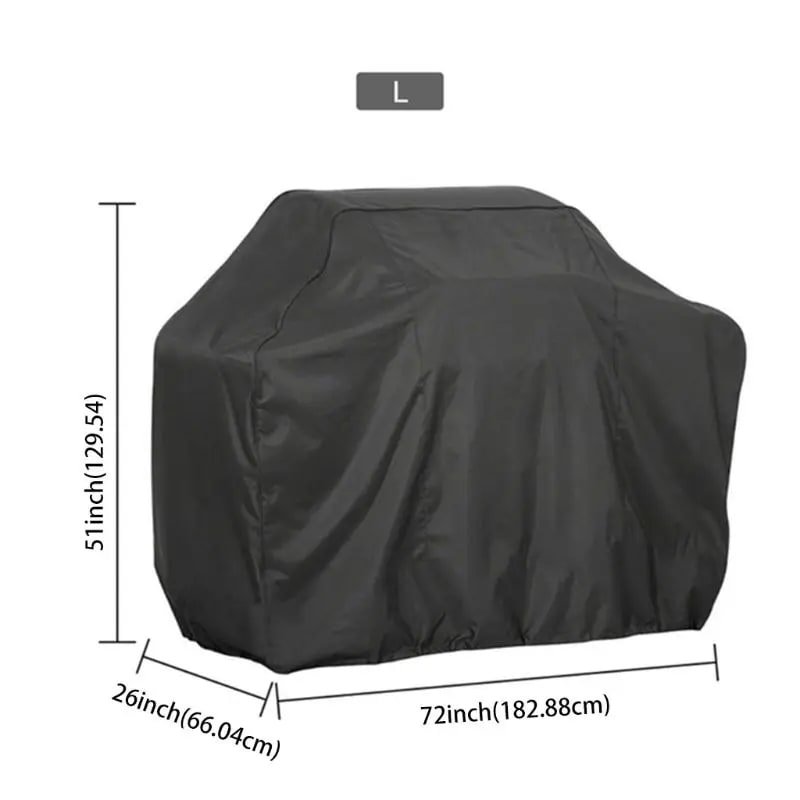BBQ Grill Cover, Silver-Coated Polyester, Waterproof Weather Protection, Multiple Sizes - 12