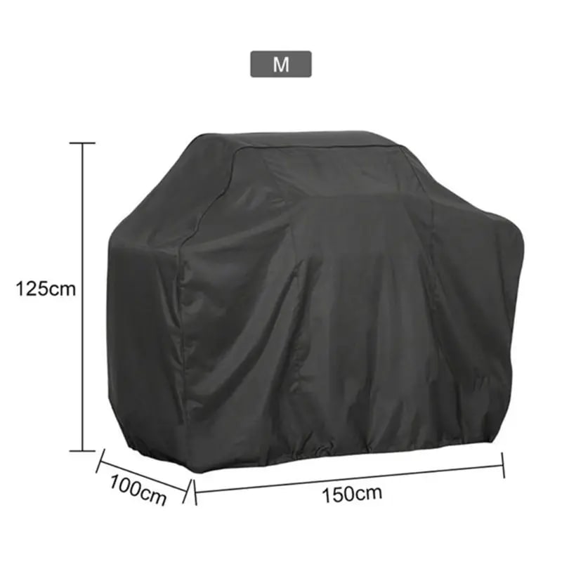 BBQ Grill Cover, Silver-Coated Polyester, Waterproof Weather Protection, Multiple Sizes - 6