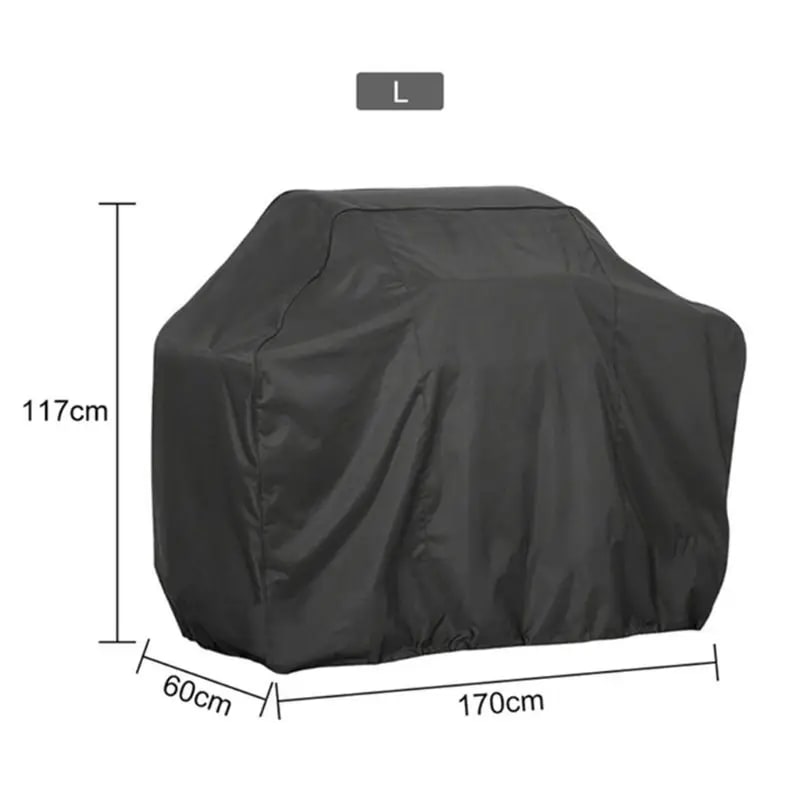 BBQ Grill Cover, Silver-Coated Polyester, Waterproof Weather Protection, Multiple Sizes - 7