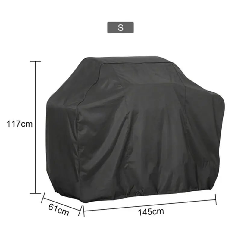 BBQ Grill Cover, Silver-Coated Polyester, Waterproof Weather Protection, Multiple Sizes - 5