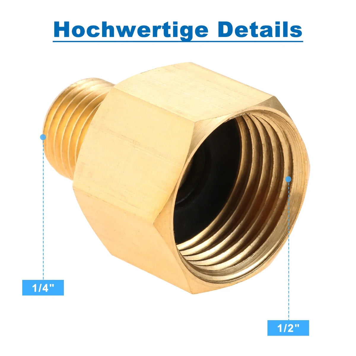 LPG BBQ Gas Hose and Regulator Set, 150cm, 50mbar, 1.5kg/h Adapter