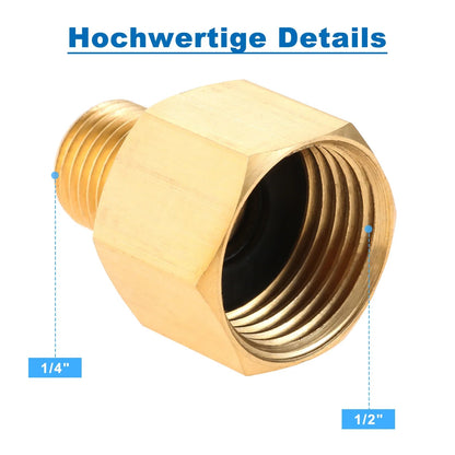 LPG BBQ Gas Hose and Regulator Set, 150cm, 50mbar, 1.5kg/h Adapter