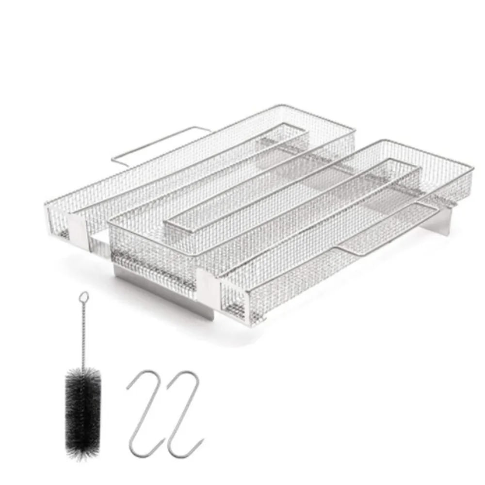 Stainless Steel Cold Smoke Generator for BBQ Smokers, Silver, Multiple Sizes