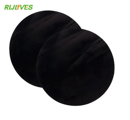 RLJLIVES Round Non-Stick Cooking Mats 24cm Black, 2 Pack