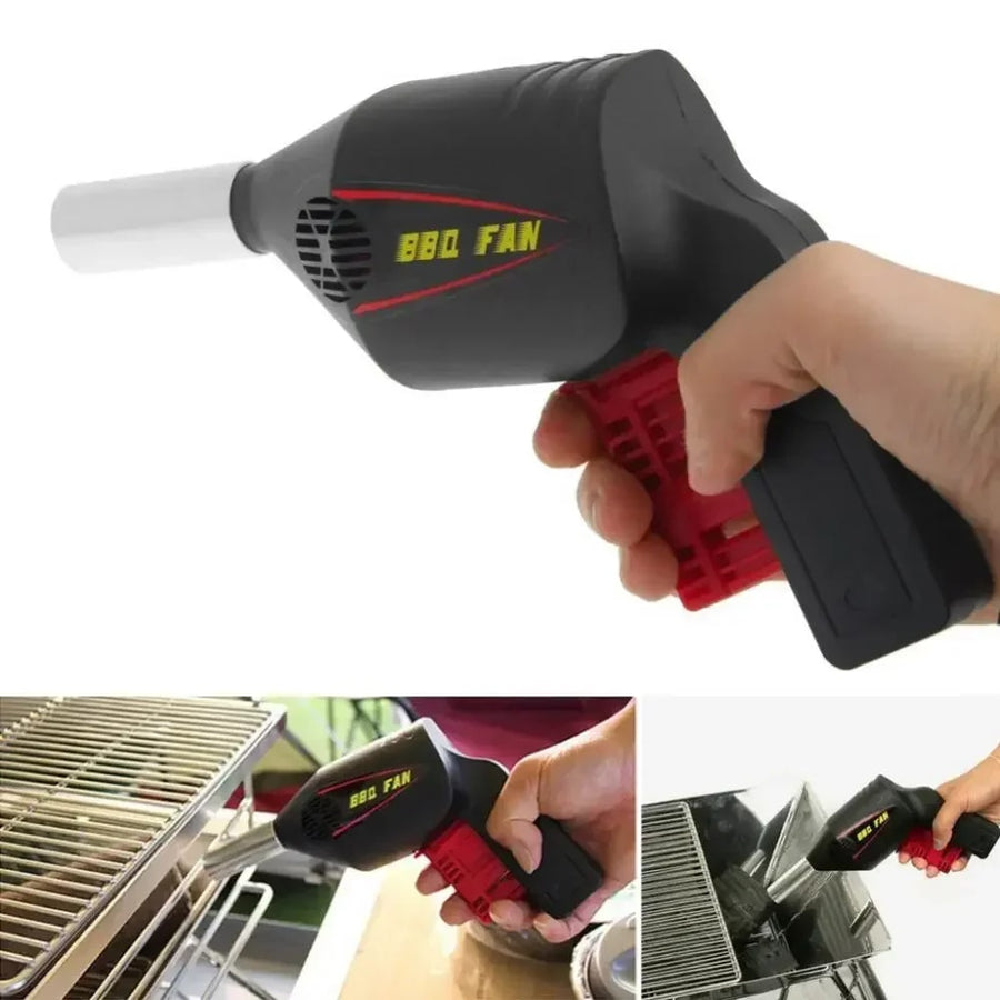Manual BBQ Air Blower Fan, Portable Plastic Outdoor Cooking Fire Fan, 19cm