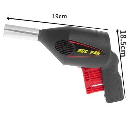 Manual BBQ Air Blower Fan, Portable Plastic Outdoor Cooking Fire Fan, 19cm