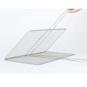 Portable Stainless Steel BBQ Grilling Basket for Fish, Vegetables and More, 20 x 40cm