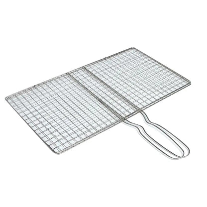 Portable Stainless Steel BBQ Grilling Basket for Fish, Vegetables and More, 20 x 40cm