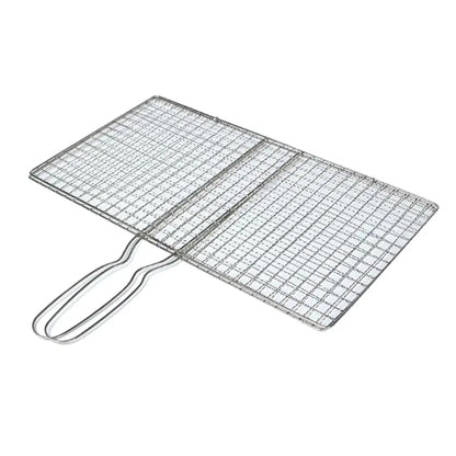 Portable Stainless Steel BBQ Grilling Basket for Fish, Vegetables and More, 20 x 40cm