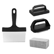 Stainless Steel Griddle Cleaning Kit, 4-Piece Flat Top Grill Tools