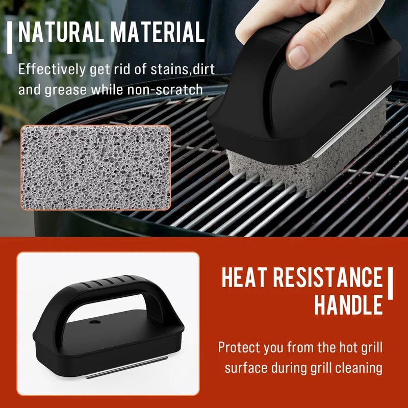 Stainless Steel Griddle Cleaning Kit, 4-Piece Flat Top Grill Tools