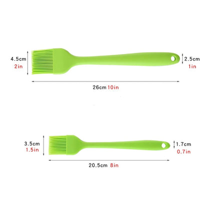 Silicone BBQ Basting Brush, 26cm or 20.5cm, Oil Brush for Cooking and Baking