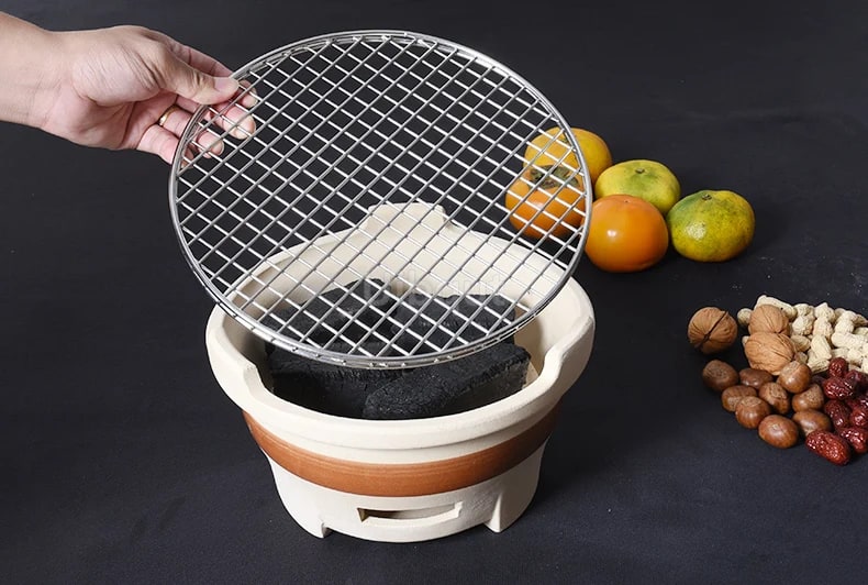 Round Metal BBQ Grill Grate Mesh, 3mm, 24.5cm to 75cm Options