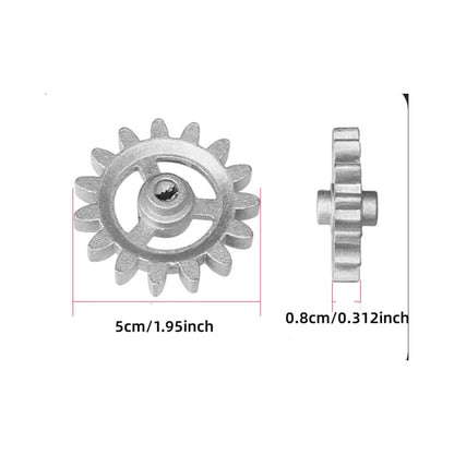 Rotating Barbecue Grill Gear Accessory, Silver, 5cm
