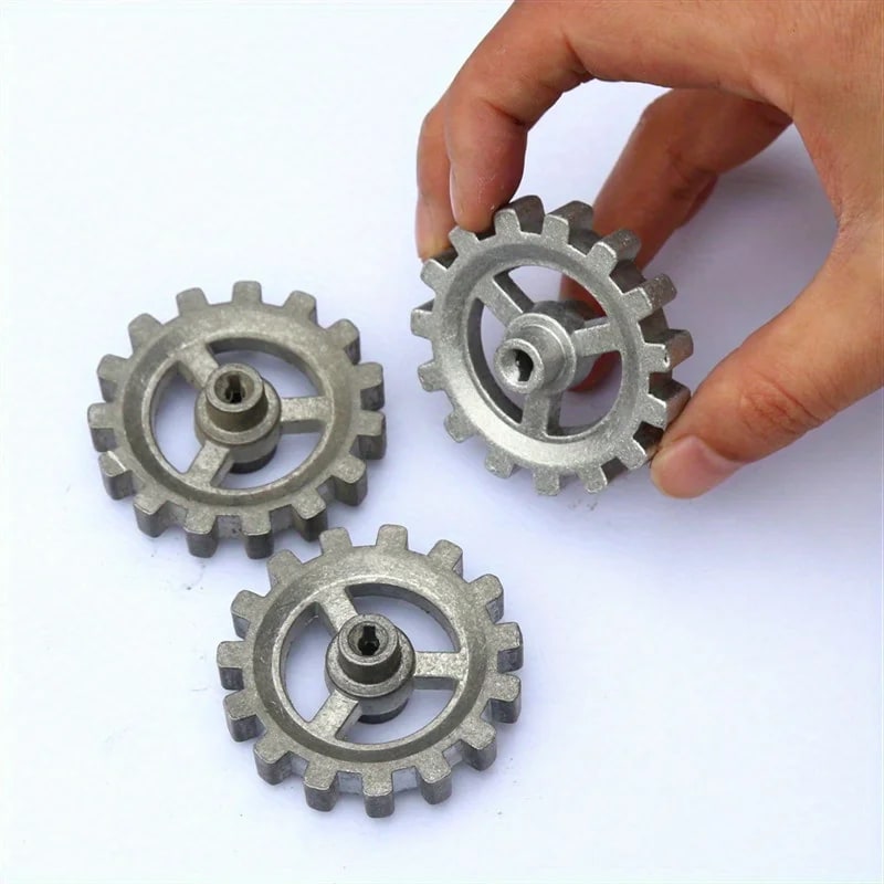 Rotating Barbecue Grill Gear Accessory, Silver, 5cm