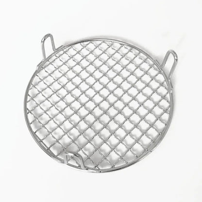 Round Stainless Steel 304 BBQ Grill Mesh with 50mm Feet, Dishwasher Safe, 14-40.5cm