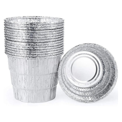 Disposable Grease Bucket Liners for Traeger Pellet BBQ Grills, Tin Foil, 10.5 x 12.5cm