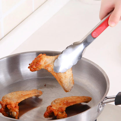 Stainless Steel Barbecue Tongs with Non-Slip Grip, 9, 12 or 14 Inch
