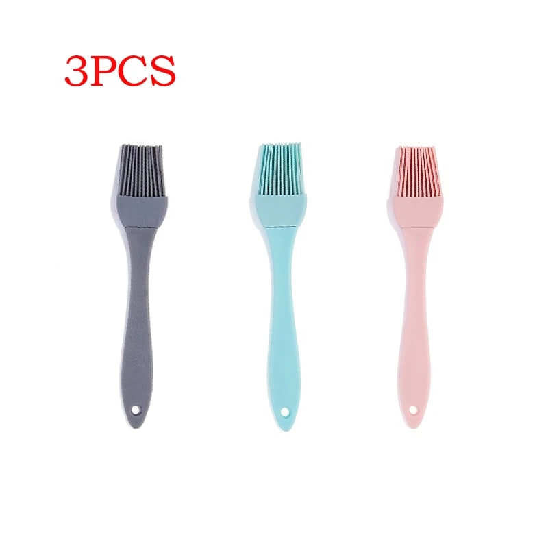 Silicone BBQ Basting Brush, 16.5cm, 1 or 3 Pack - 3PCS