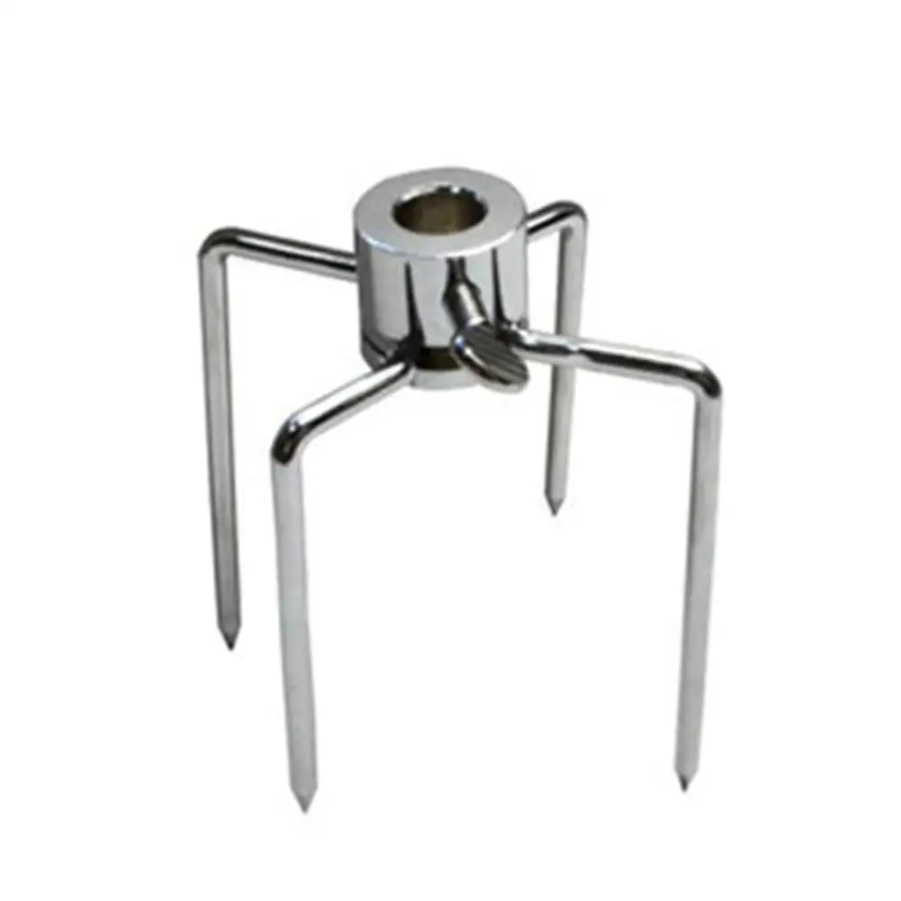 Steel BBQ Rotisserie Fork for Spit Rods, Silver, 145 x 85 x 105mm