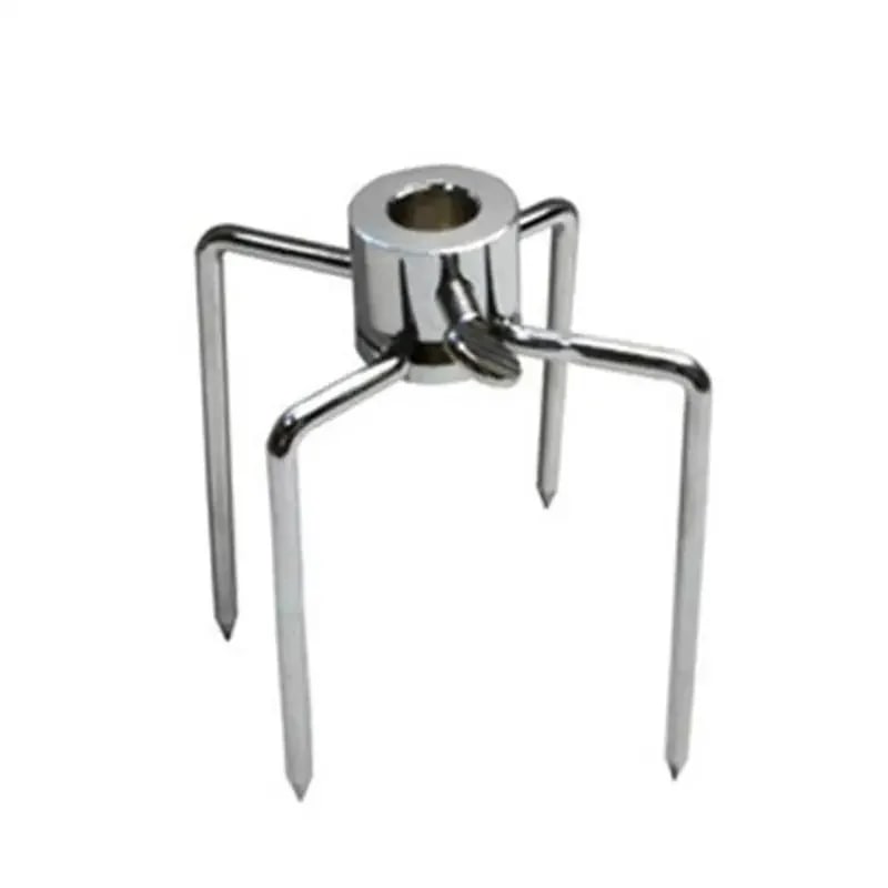 Steel BBQ Rotisserie Fork for Spit Rods, Silver, 145 x 85 x 105mm