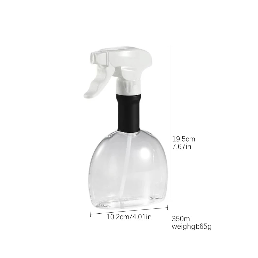 FEB.WIND Glass Oil Sprayer, 350ml, Stainless Steel Head for Cooking and BBQ - White Spray Bottle