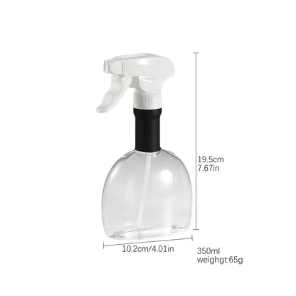 FEB.WIND Glass Oil Sprayer, 350ml, Stainless Steel Head for Cooking and BBQ - White Spray Bottle