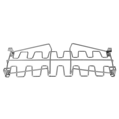 Non-Stick Stainless Steel BBQ Roast Rack for Chicken Legs, 34.8cm