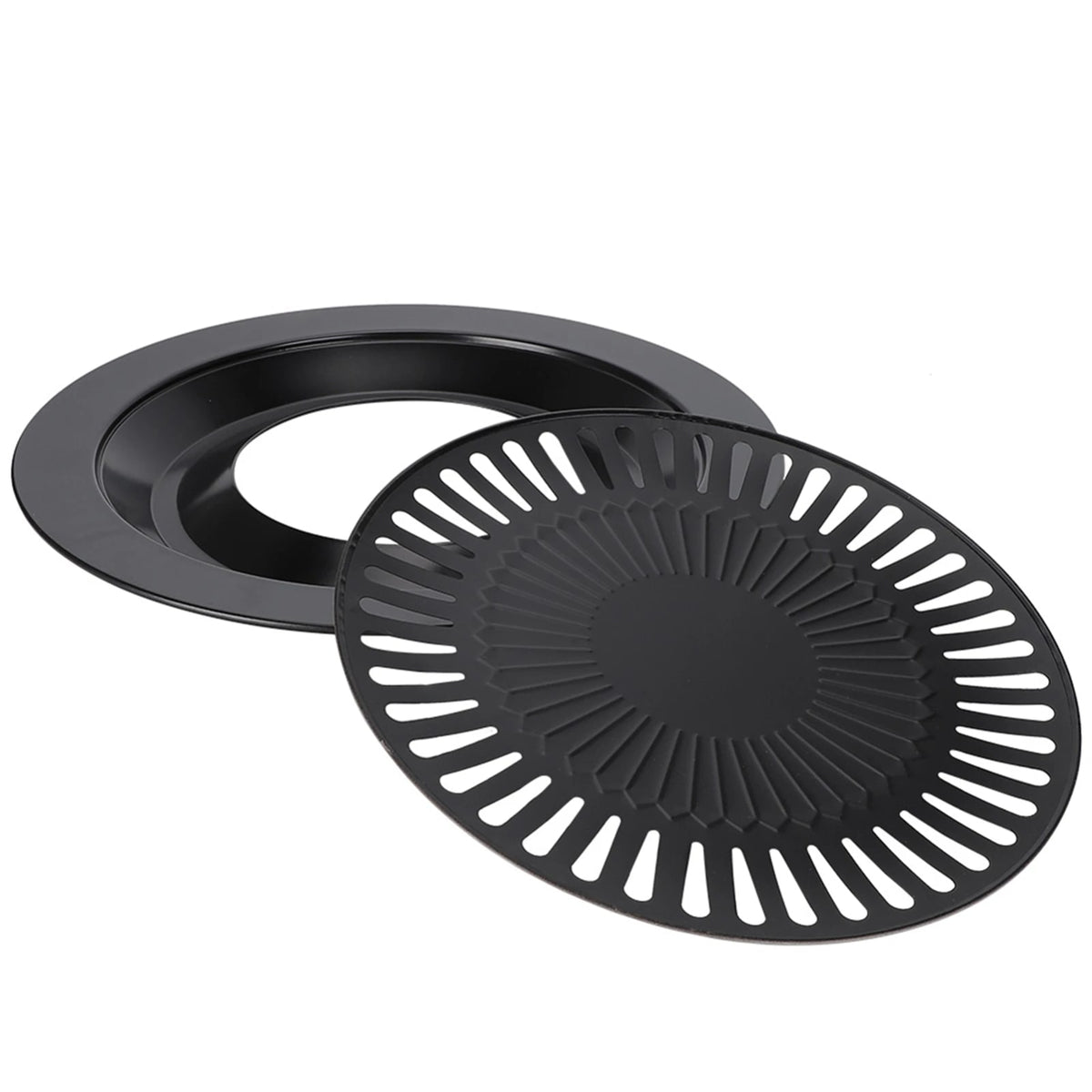 Round Metal BBQ Roasting Tray 32cm for Electric, Gas and Propane Stoves