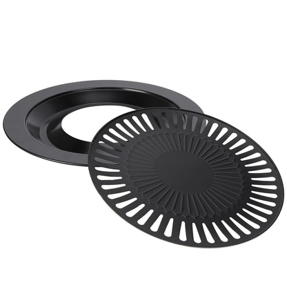 Round Metal BBQ Roasting Tray 32cm for Electric, Gas and Propane Stoves