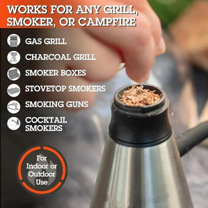 BBQ Smoking Wood Chips 125g-500g, Apple, Oak, Hickory & More