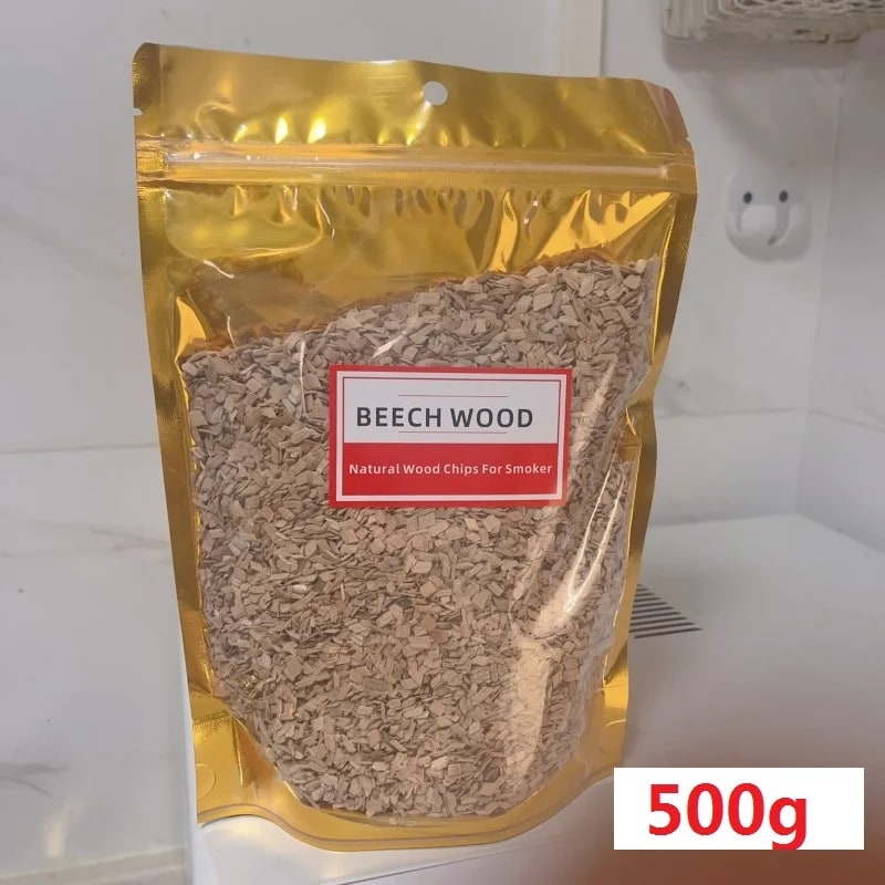 BBQ Smoking Wood Chips 125g-500g, Apple, Oak, Hickory & More - 500g beech