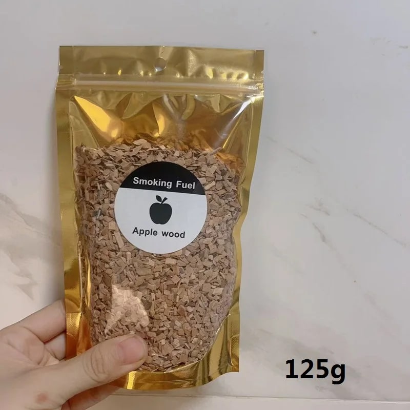 BBQ Smoking Wood Chips 125g-500g, Apple, Oak, Hickory & More - 125g apple