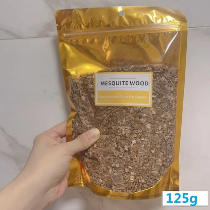 BBQ Smoking Wood Chips 125g-500g, Apple, Oak, Hickory & More - 125g mesquite