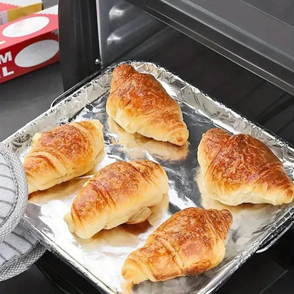 JOINHOT Aluminium Foil 10m x 30cm, Heavy-Duty Non-Stick Foil for BBQ, Baking and Grilling