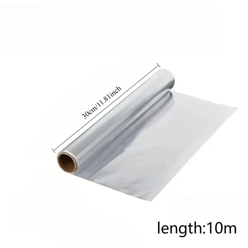 JOINHOT Aluminium Foil 10m x 30cm, Heavy-Duty Non-Stick Foil for BBQ, Baking and Grilling