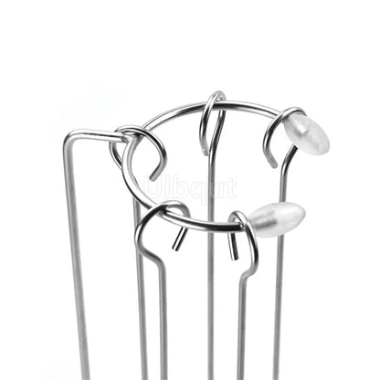 Kebab Barbecue Rack Metal Vertical Skewer Stand with Food Tray Uibqut B4131