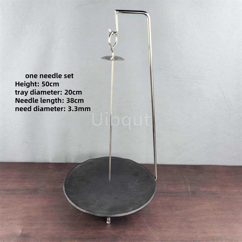 Kebab Barbecue Rack Metal Vertical Skewer Stand with Food Tray Uibqut B4131 - 11