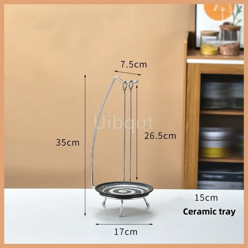 Kebab Barbecue Rack Metal Vertical Skewer Stand with Food Tray Uibqut B4131 - 14
