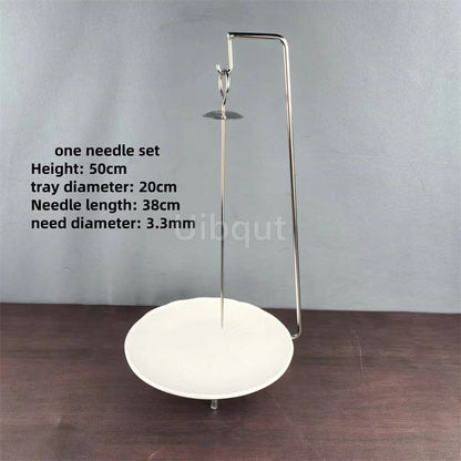 Kebab Barbecue Rack Metal Vertical Skewer Stand with Food Tray Uibqut B4131 - 9