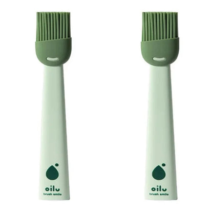 Silicone Basting Brush for BBQ, Grilling and Baking, 22cm - 2pcs green