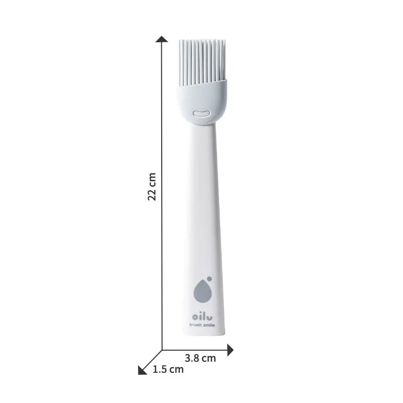 Silicone Basting Brush for BBQ, Grilling and Baking, 22cm - White