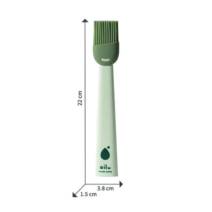 Silicone Basting Brush for BBQ, Grilling and Baking, 22cm - Green