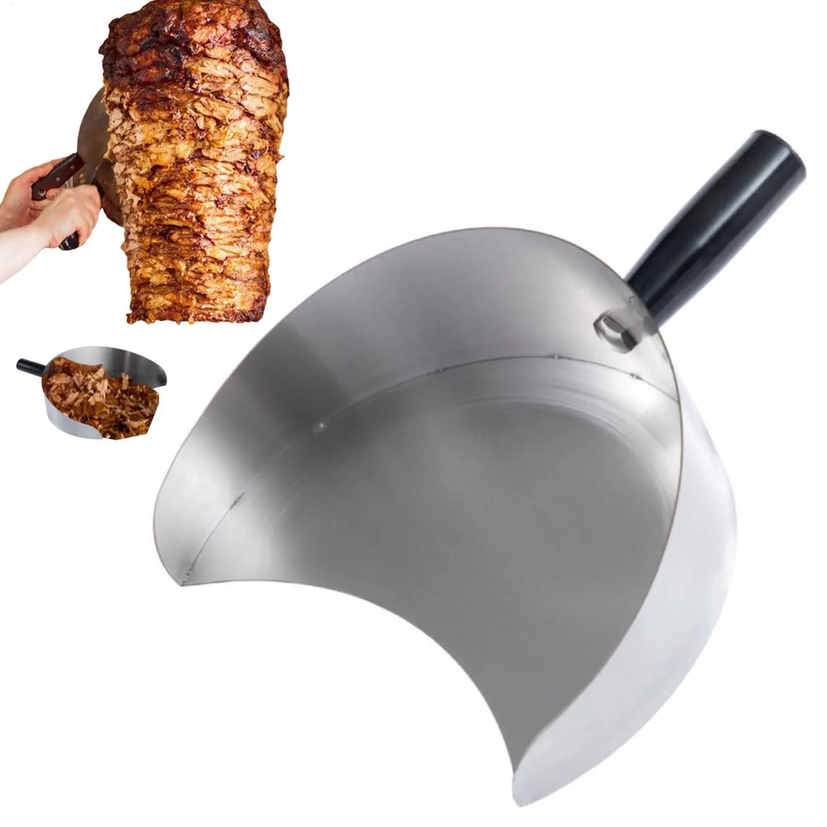 Stainless Steel Kebab Doner Meat Catcher Pan for Rotisserie and BBQ