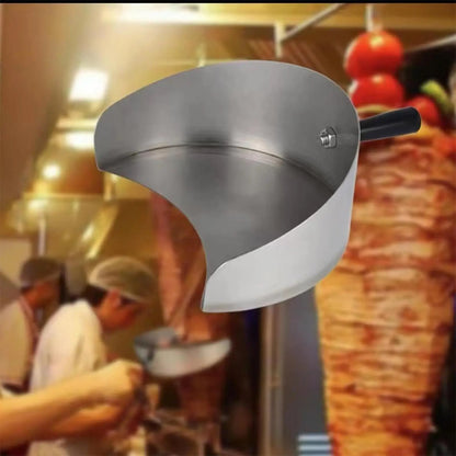 Stainless Steel Kebab Doner Meat Catcher Pan for Rotisserie and BBQ