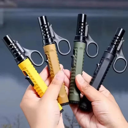 Portable Refillable Butane Ignition Torch, Windproof Outdoor BBQ Lighter