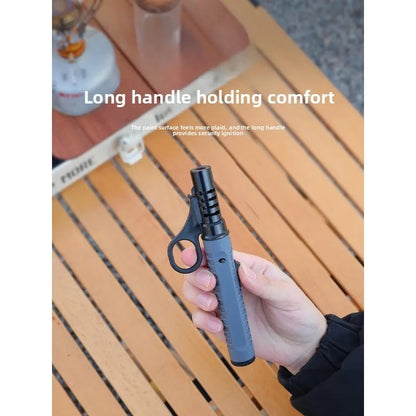 Portable Refillable Butane Ignition Torch, Windproof Outdoor BBQ Lighter