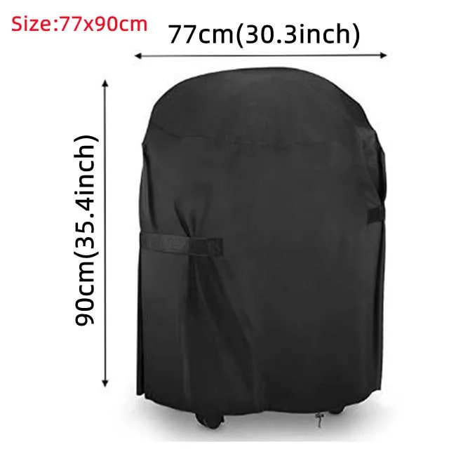 420D Oxford Fabric BBQ Grill Cover, Waterproof Outdoor Barbecue Cover, Multiple Sizes - 420D 77X90CM