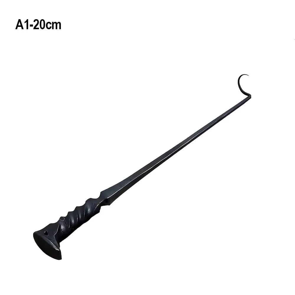 Metal BBQ Food Flipper Fork, Silver, 20cm or 40cm - A2-40cm