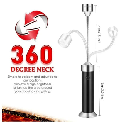 FEB.WIND Magnetic LED Barbecue Grill Light with Flexible Gooseneck